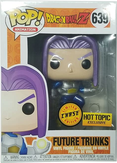 dragon ball z metallic future trunks box hot topic|Funko Pop Future Trunks 639 Metallic Chase Vinyl Figure .